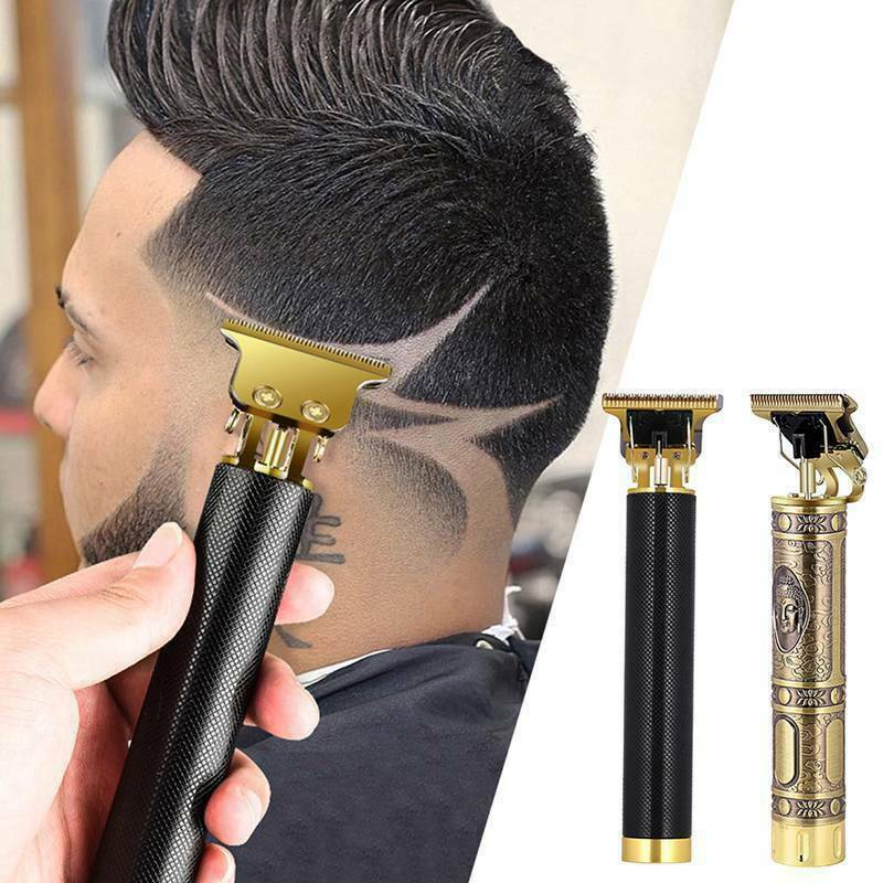 Professional Cordless Hair & Beard Trimmer – USB Rechargeable T-Blade Clipper for Men | Zero-Gap Lineups & Detail Shaving