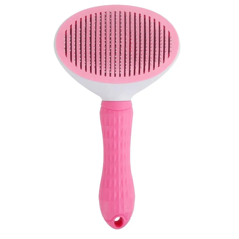 Self-Cleaning Pet Grooming Brush – Stainless Steel Comb for Cats & Dogs