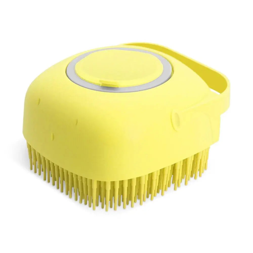 2-in-1 Silicone Pet Shampoo Brush & Massager | Dog & Cat Bath Scrubber