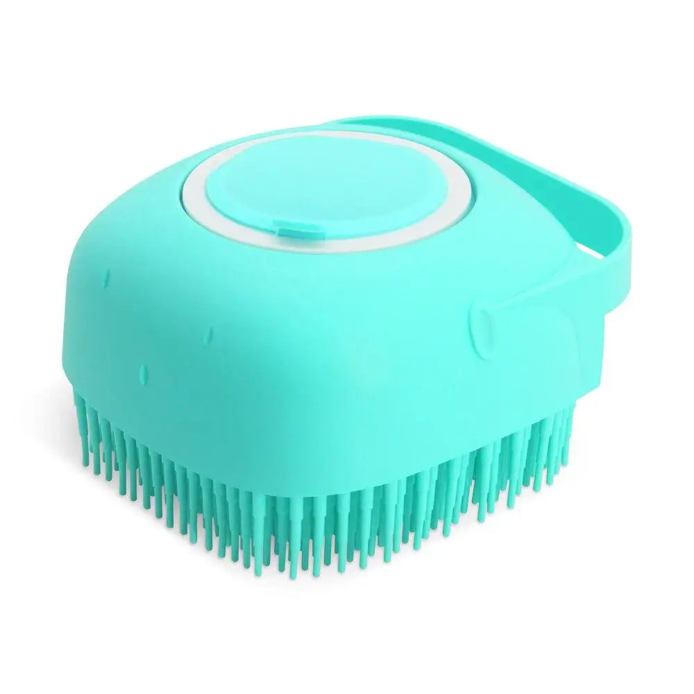 2-in-1 Silicone Pet Shampoo Brush & Massager | Dog & Cat Bath Scrubber