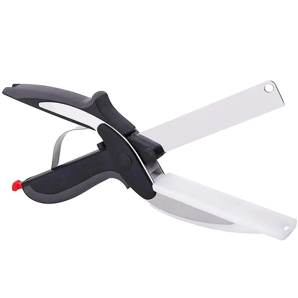 2-in-1 Clever Kitchen Scissors with Cutting Board – Spring & Circlip Models