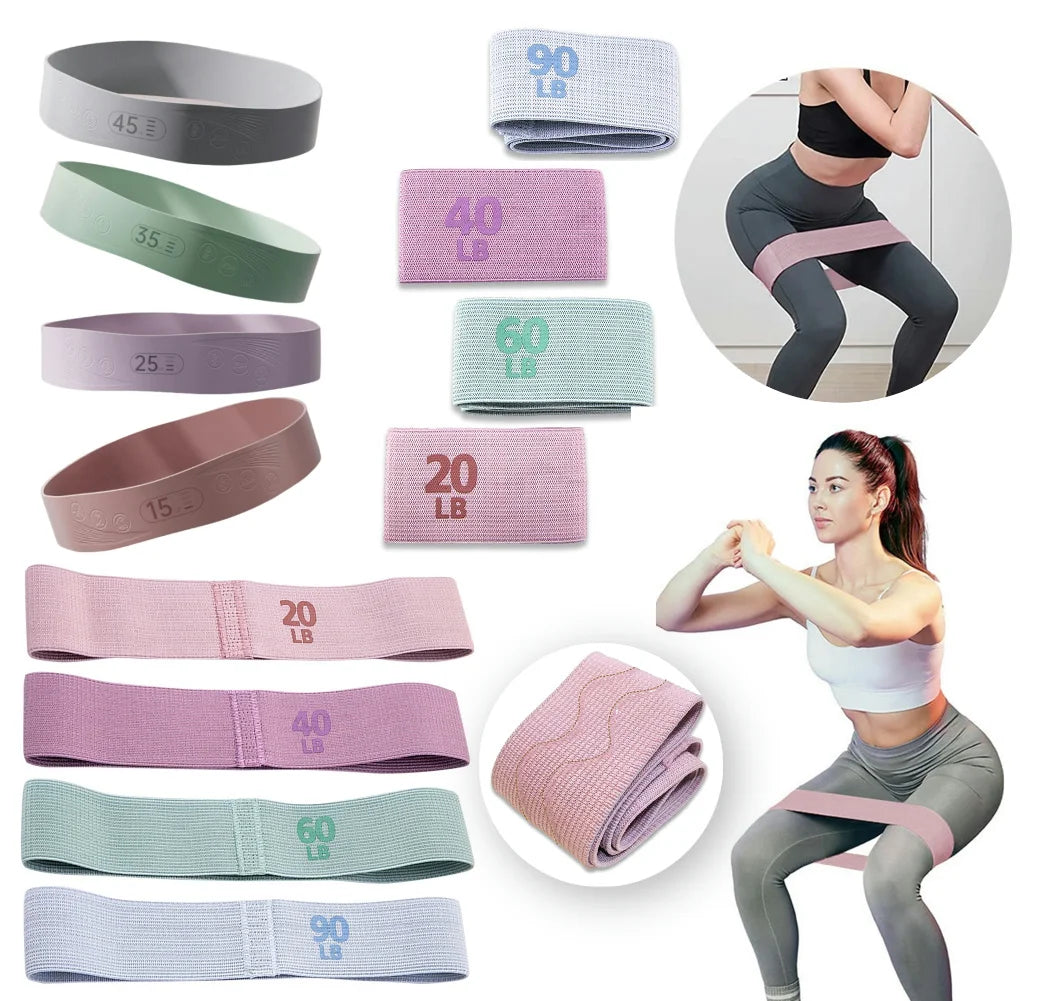 Booty Resistance Bands for Women – Non-Slip Glute Bands for Squats, Yoga & Home Workouts