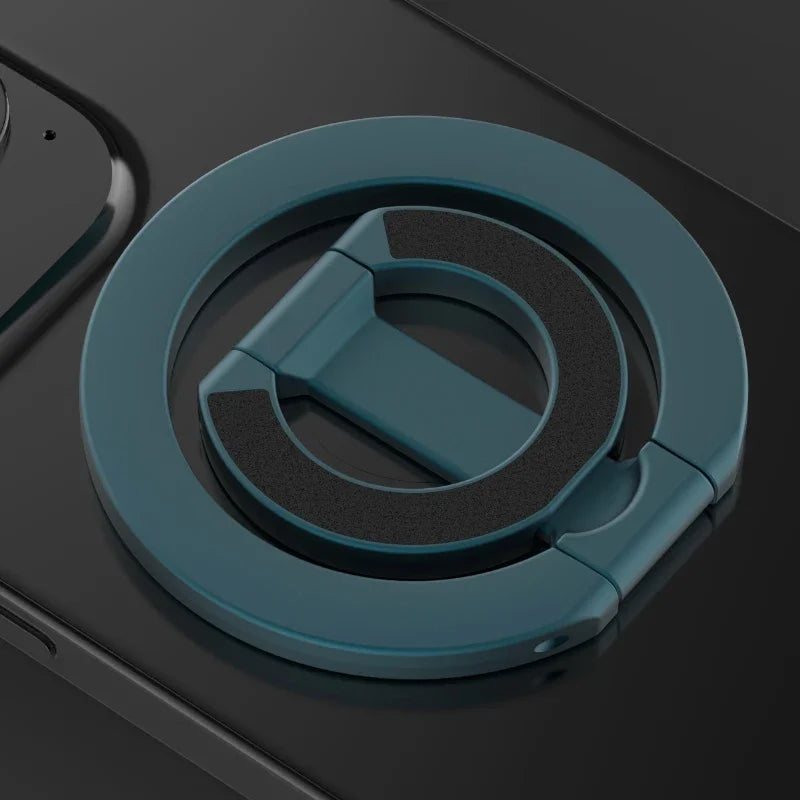 MagSafe-Compatible Magnetic Ring Phone Holder – 360° Rotating Stand & Grip for iPhone & Android
