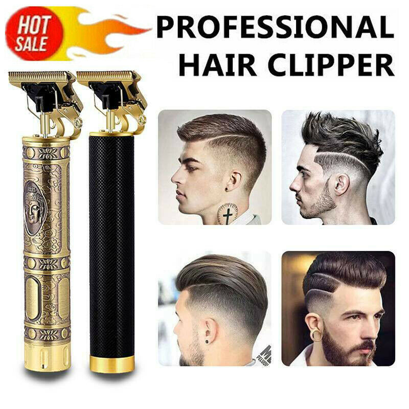 Professional Cordless Hair & Beard Trimmer – USB Rechargeable T-Blade Clipper for Men | Zero-Gap Lineups & Detail Shaving