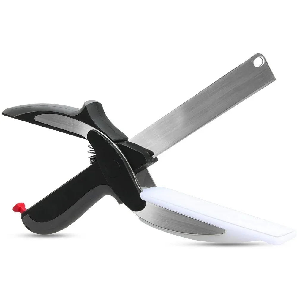 2-in-1 Clever Kitchen Scissors with Cutting Board – Spring & Circlip Models