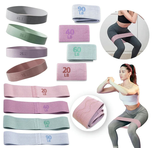 Booty Resistance Bands for Women – Non-Slip Glute Bands for Squats, Yoga & Home Workouts