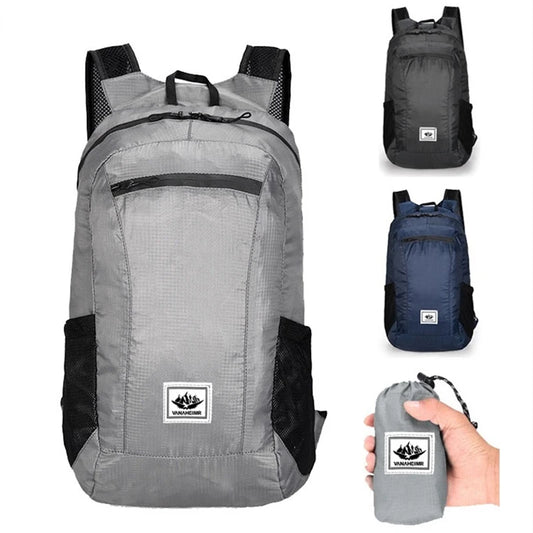 Ultralight 20L Foldable Hiking Backpack – Waterproof, Tear-Resistant, Compact Travel Daypack for Men & Women