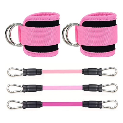 Adjustable Ankle Straps Resistance Bands for Glutes & Leg Workout – Home & Gym Fitness Equipment for Men & Women